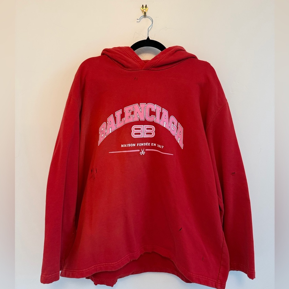 Balenciaga Red Hoodie